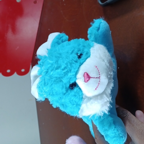 ✓Fuzzy Friends Easter stuffed animal bunny rabbit pink and blue lot of two plush - Picture 7 of 17